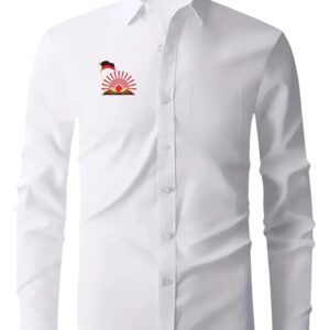 DMK  Embroidered White  Shirt