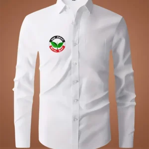 ADMK  Embroidered White  Shirt